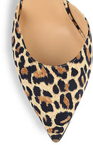 Thumbnail for your product : Diane von Furstenberg Buckie Leopard-Print Suede Pumps
