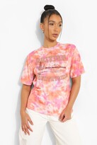 Thumbnail for your product : boohoo Tie Dye Countryside Slogan T-Shirt
