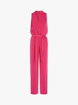 Thumbnail for your product : Adrianna Papell Draped Neck Blouson Jumpsuit, Super Pink