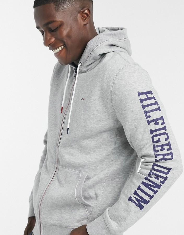 tommy hilfiger half zip teddy hoodie