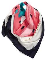Thumbnail for your product : Kate Spade Strawberry Square Silk Scarf