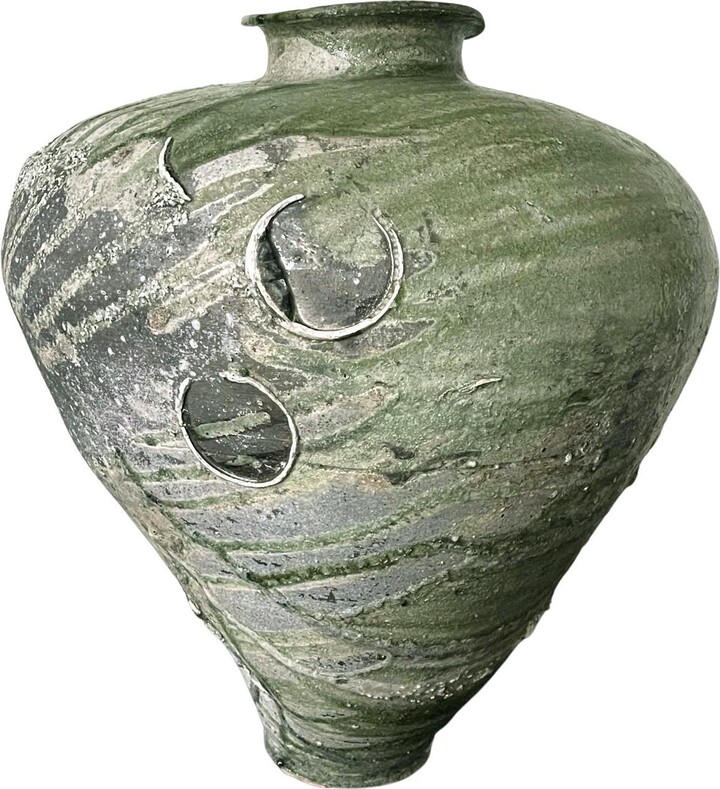 Massive Ceramic Jar Tsubo By Japanese Potter Tsujimura Yui