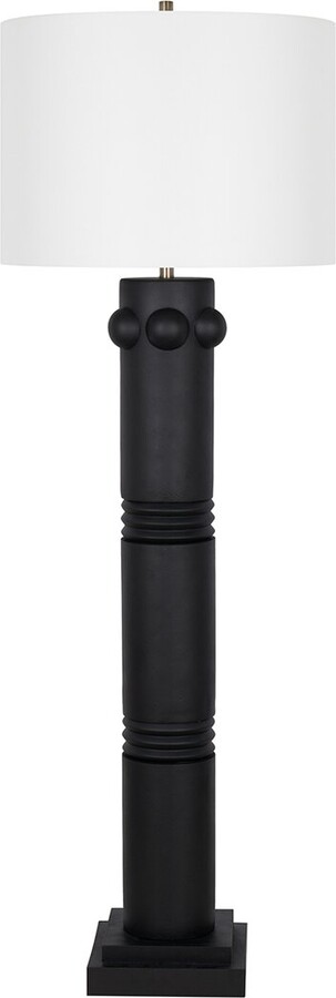 Lamps Per Se Polyresin 68In Floor Lamp With Linen Shade