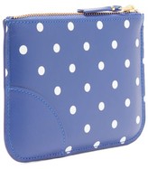 Thumbnail for your product : Comme des Garcons Polka-dot Leather Coin Purse - Navy Multi
