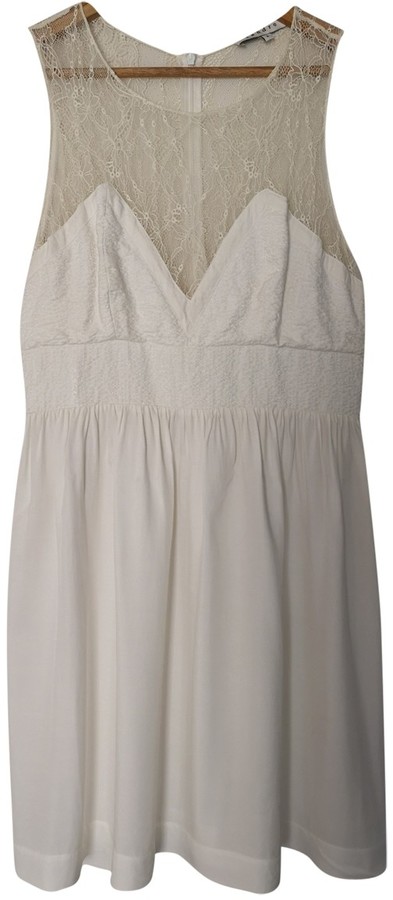 sandro white lace dress