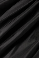 Thumbnail for your product : Marchesa Strapless Appliqued Silk-taffeta And Degrade Tulle Gown - Black