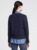 Thumbnail for your product : Banana Republic Colorblock Zip Sweater Jacket