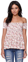 Thumbnail for your product : LA Hearts Smocked Off Shoulder Top