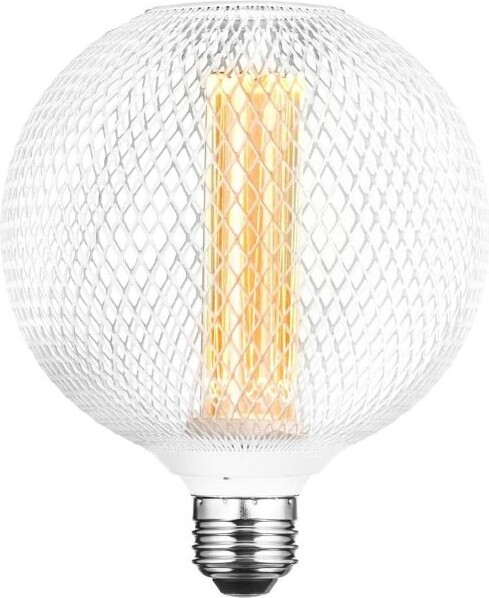 Next Glow NextGlowDecorativeLightBulb,3.5WE26MetalCageGlobeLEDDecorativeLightBulbs-White