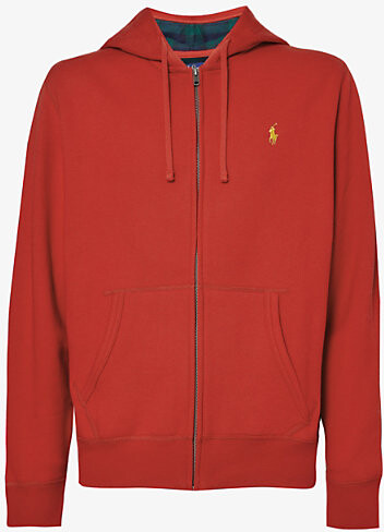 Mens Red Polo Hoodie
