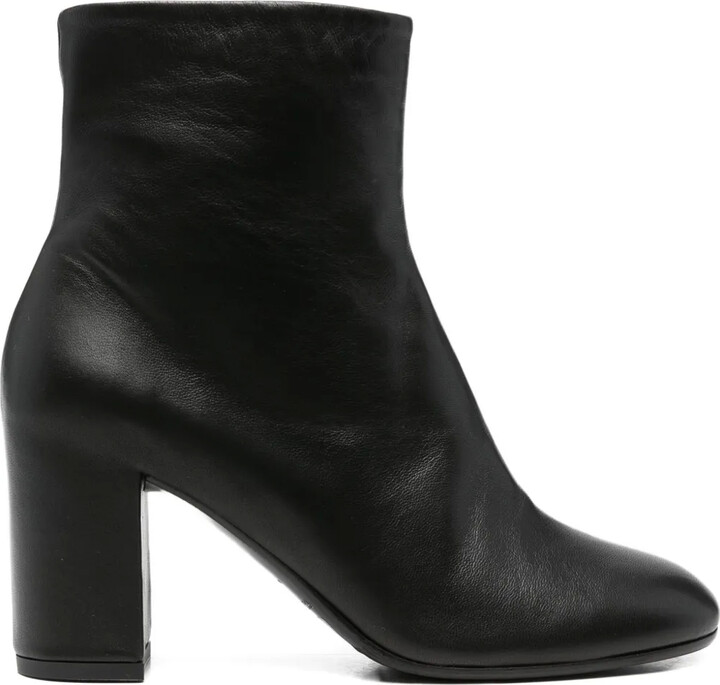 Del Carlo 80mm Block-Heel Leather Boots