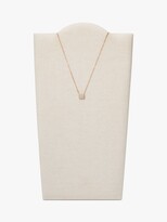 Thumbnail for your product : Skagen Crystal Square Pendant Necklace, Rose Gold SKJ1401791