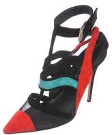 Thumbnail for your product : Jean-Michel Cazabat for Sophie Theallet Suede Pointed-Toe Pumps