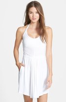 Thumbnail for your product : Robin Piccone Shutter Pleat Halter Cover-Up Dress