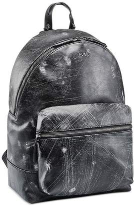 HUGO BOSS Men's Abstract Leather Backpack