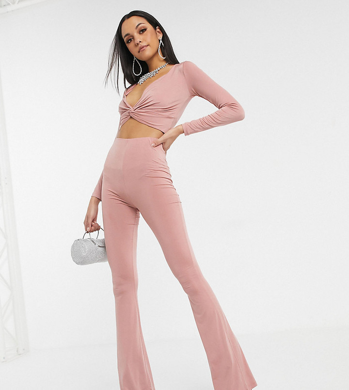 tall flared trousers