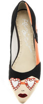 Thumbnail for your product : Alice + Olivia Stacy Face Pointy Flat