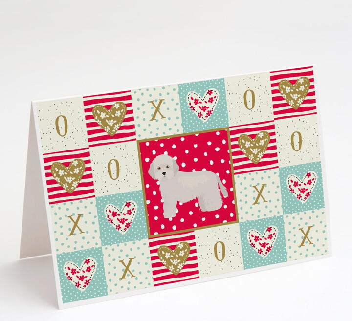 Caroline's Treasures Cyprus Poodle Love Greeting Cards with Envelopes, 5" x 7" (8 Count)