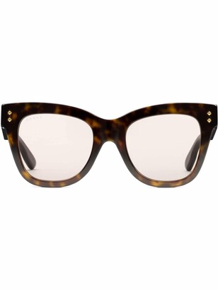 Gucci Eyewear Cat Eye-Frame Tinted Sunglasses