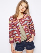 Thumbnail for your product : NW3 by Hobbs Country Biker Jacket in Japanese Kimono Print
