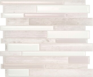The Smart Tiles Smart Tiles Bellagio Keystone 10.06 in. X 10 in. Peel and Stick  Backsplash for Kitchen, Bathroom, Wall Tile 4-pack