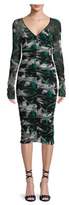 Thumbnail for your product : Diane von Furstenberg Mesh Overlay Midi Dress