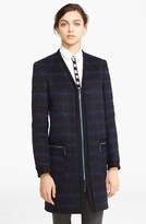 Thumbnail for your product : Kenzo Brushed Wool Blend Plaid Coat