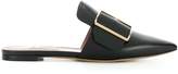 Bally pointed buckle mules