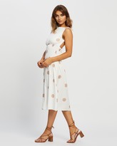 Thumbnail for your product : Reverse Women's White Midi Dresses - Cowl Neckline Midi Dress - Size XL at The Iconic