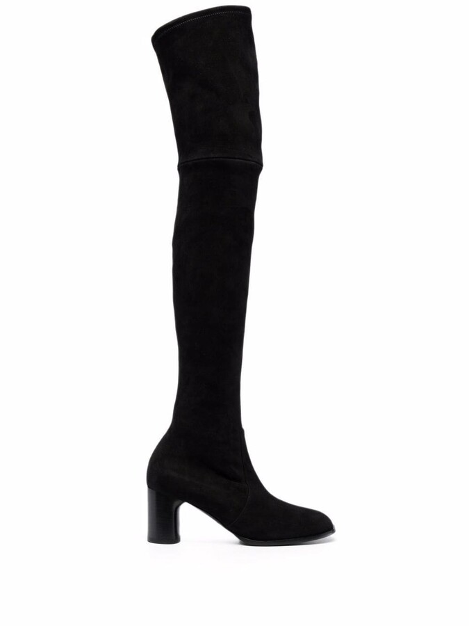 Details about   Women's Over Knee Heel Runway Patent Leather Boots Pointy Toe Thigh High Booties 