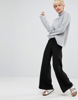 Weekday Roll Neck Sweater with Asymmetric Detail