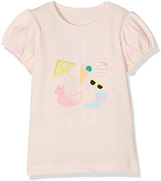 Name It Baby Girls' Nitdear Ss Top Mznb T-Shirt