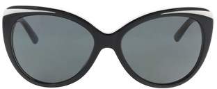 DKNY Donna Karan Dy 4125 3627/87 Black/white Cateye Sunglasses