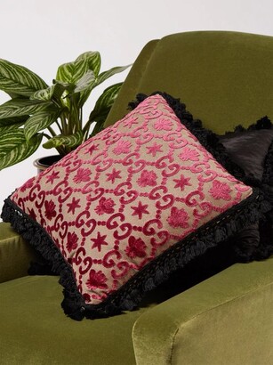 Gucci Monogram GG Jacquard Cushion Pillow Multicolor