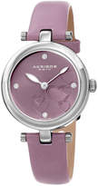 Thumbnail for your product : Akribos XXIV Women's Leather Diamond Watch