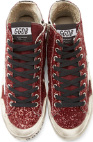 Thumbnail for your product : Golden Goose Red Glitter Francy Sneakers