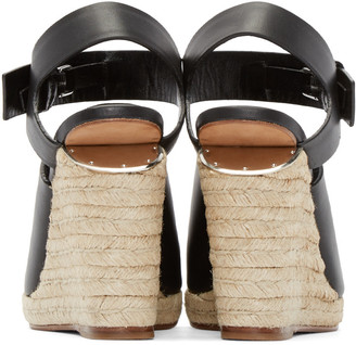 Alexander Wang Black Leather Tori Sandals