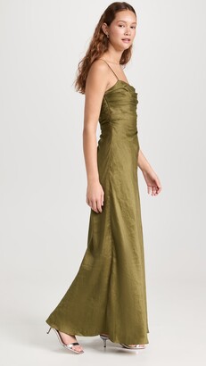 【Aje】Clarice Draped Maxi Dress/ドレープマキシドレス/olive Clarice Draped Maxi Dress | Deep Olive | Aje – Aje ROW