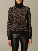 Thumbnail for your product : Just Cavalli Sweater Pullover In Lurex Animalier Wool Blend