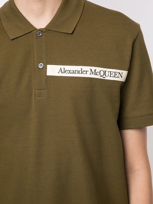 Alexander McQueen Logo-Tape Polo Shirt