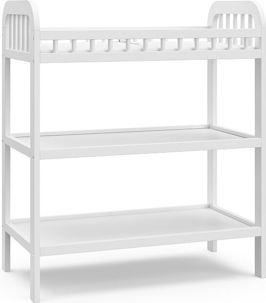 Stork Craft Pasadena Changing Table with Water-Resistant Changing Pad