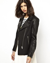 Thumbnail for your product : Essentiel Antwerp Oversized Leather Jacket