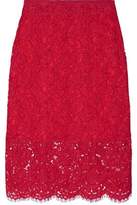 Diane Von Furstenberg Glimmer Corded Lace Pencil Skirt