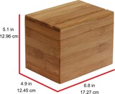Thumbnail for your product : Oceanstar Bamboo Recipe Box with Divider