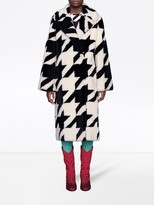 Thumbnail for your product : Gucci Houndstooth Shearling Coat