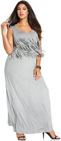 Thumbnail for your product : Spense Plus Size Fringed Maxi Dress