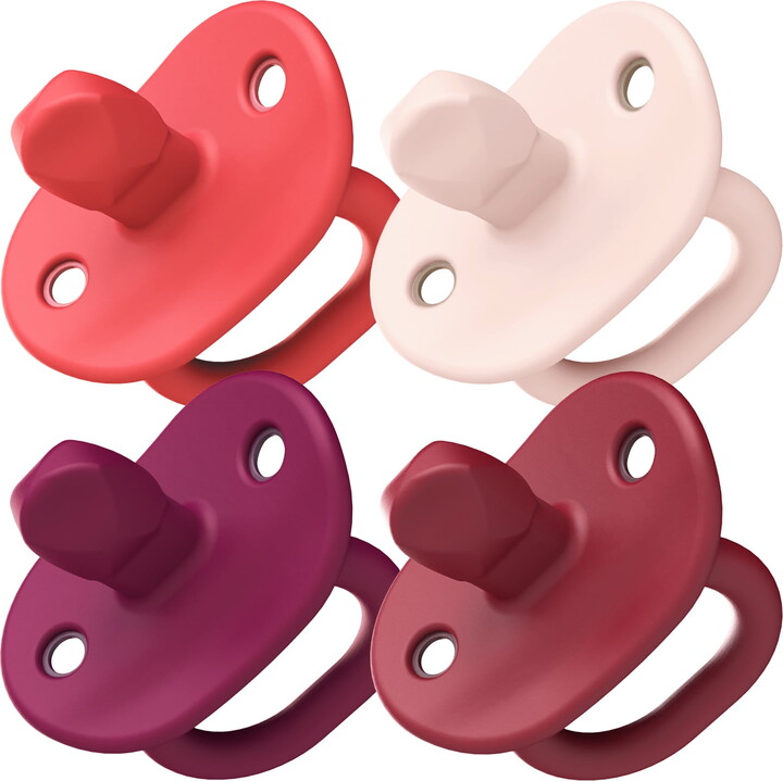 Boon JEWL™ Orthodontic Silicone Pacifier - Stage 1 - Pink (4pk)