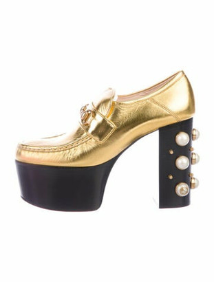 rose gold gucci shoes