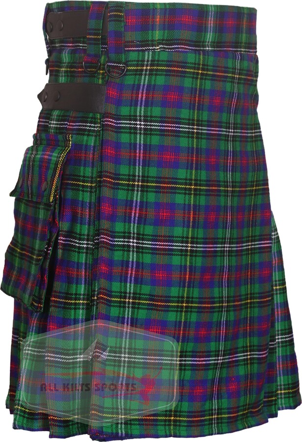 Kilt Sport Utilitaire Pour Hommes – 100% Acrylique, Poches Pratiques, Coupe Confortable, Idéal Pour Activités En Extérieur !