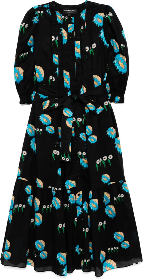Cynthia Rowley Voile Pintuck Dress